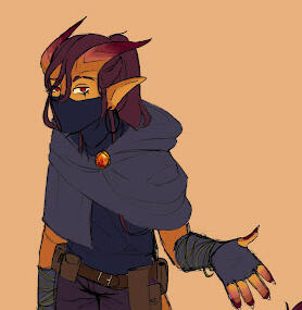 flat colour halfbody